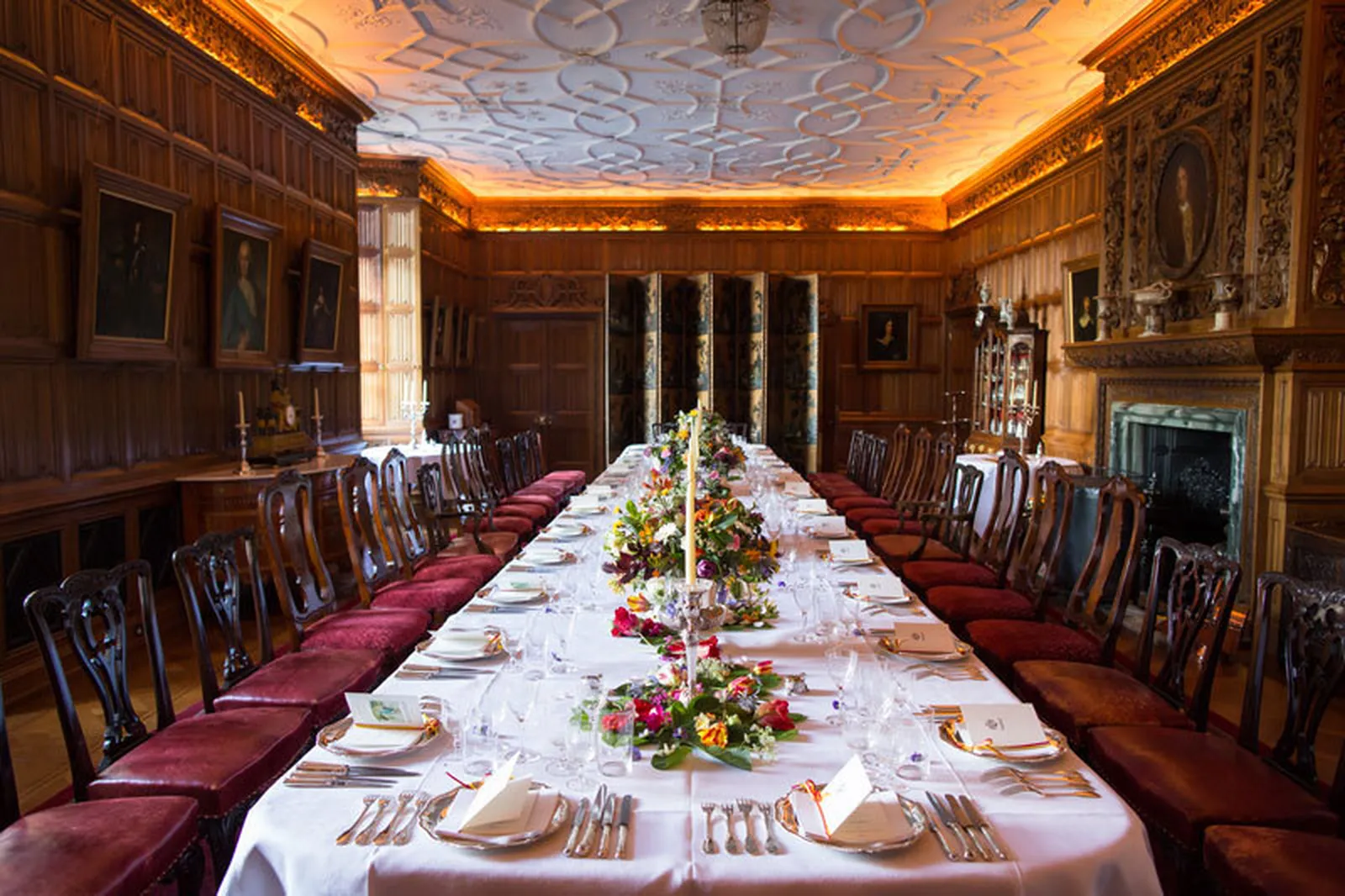 Eetzaal op Kasteel Twickel